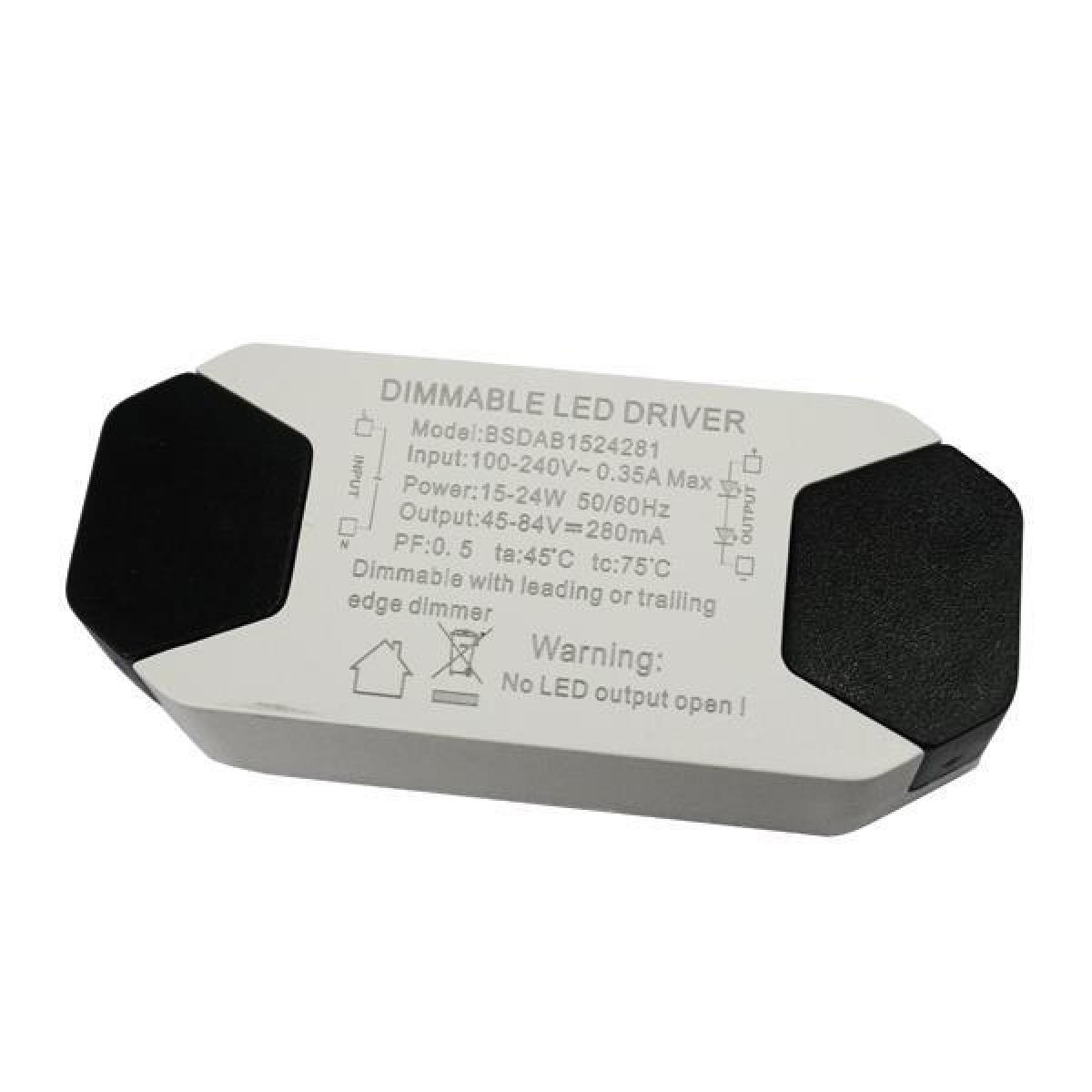Eurolamp ΤΡΟΦΟΔΟΤΙΚΟ DIMMER ΓΙΑ LED SLIM PANEL ΑΠΟ 15-24W 85-265V AC 300mA 3 ΧΡΟΝΙΑ ΕΓΓΥΗΣΗ
