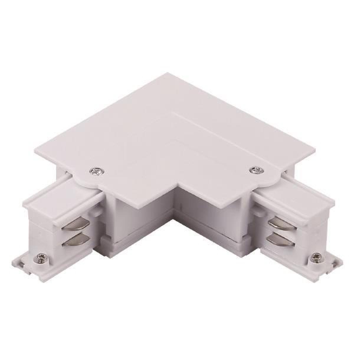 Eurolamp ΣΥΝΔΕΣΜΟΣ ΡΑΓΑΣ ΧΩΝΕΥΤΗ 4 ΓΡΑΜΜΩΝ ΓΩΝΙΑΣ 90⁰ ΛΕΥΚΟΣ