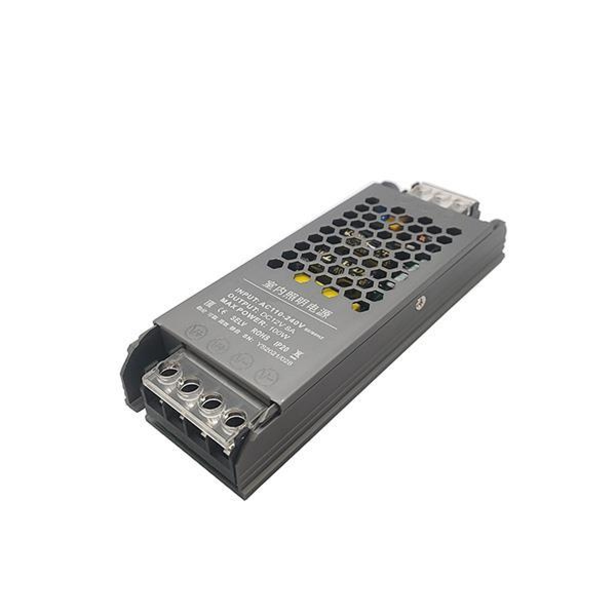 Eurolamp ΤΡΟΦΟΔΟΤΙΚΟ ΜΕΤΑΛΛΙΚΟ SLIM 12V DC 100W IP20 PRO