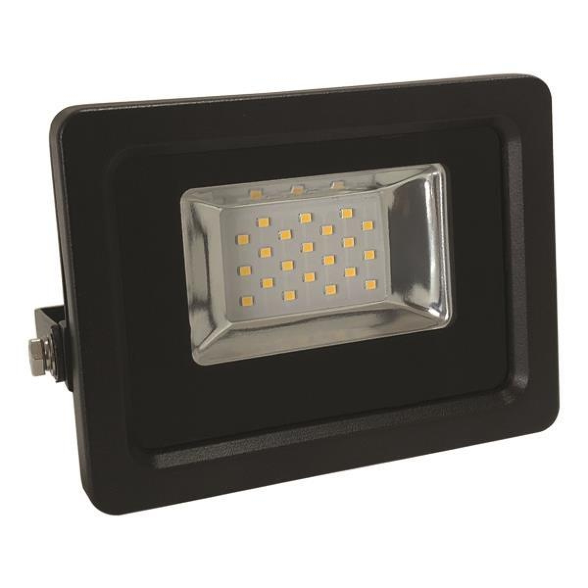 Eurolamp ΠΡΟΒΟΛΕΑΣ LED 10W SMD 12V/24V DC 4000K IP65 ΜΑΥΡΟΣ PLUS