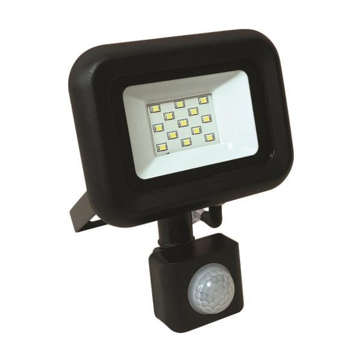 Eurolamp ΠΡΟΒΟΛΕΑΣ LED 10W SMD ΜΕ ΠΕΡΙΣΤΡΕΦΟΜΕΝΟ ΑΝΙΧΝΕΥΤΗ ΚΙΝΗΣΗΣ ΜΑΥΡΟΣ IP44 4000K PLUS