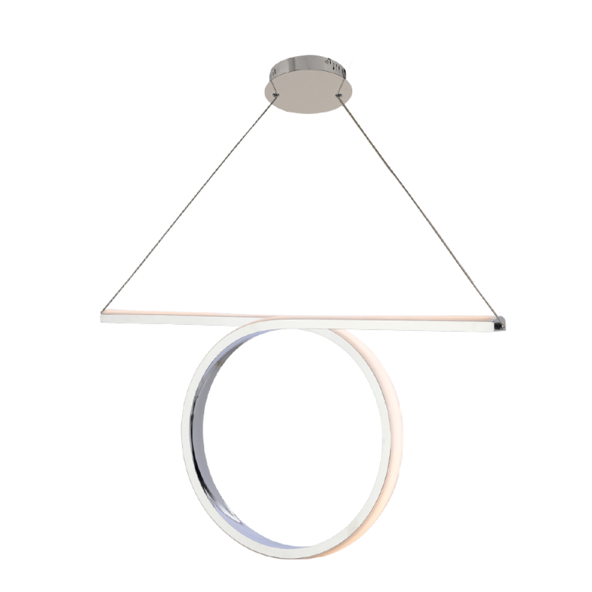 ACA ΚΡΕΜΑΣΤΟ Φ/Σ LED 32W 3000K 1920LM ΧΡΩΜΙΟ ΑΛΟΥΜΙΝΙΟ 64Χ17ΧΗ120CM ZERO