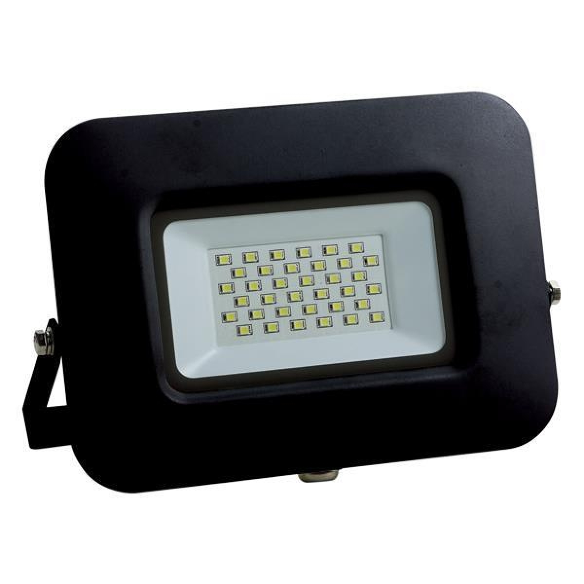 Eurolamp ΠΡΟΒΟΛΕΑΣ LED 30W SMD ΒΑΣΗ 360° ΜΑΥΡΟΣ IP65 6500K PLUS