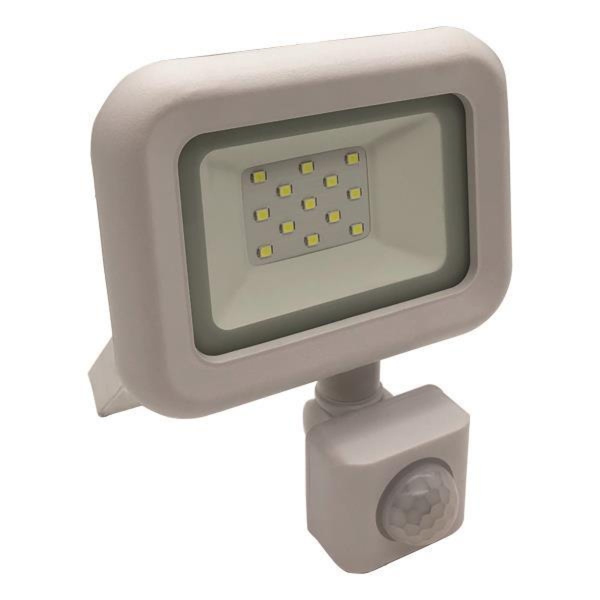 Eurolamp ΠΡΟΒΟΛΕΑΣ LED 10W SMD ΜΕ ΠΕΡΙΣΤΡΕΦΟΜΕΝΟ ΑΝΙΧΝΕΥΤΗ ΚΙΝΗΣΗΣ ΛΕΥΚΟΣ IP44 6500K PLUS
