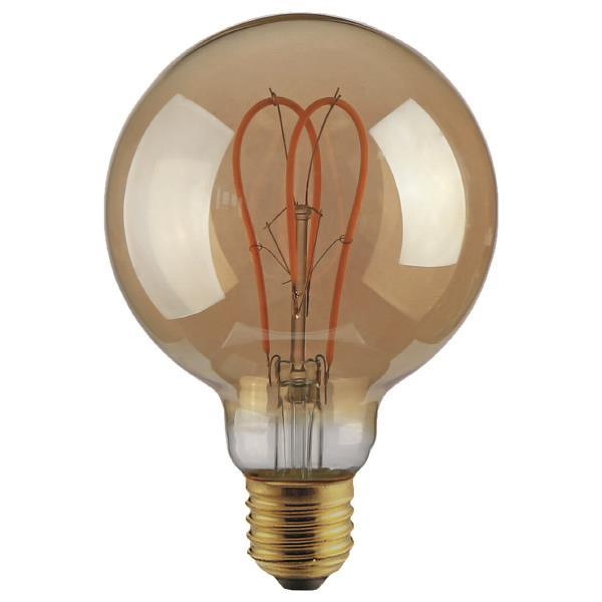 Eurolamp ΛΑΜΠΑ LED G125 FILAMENT "DECOR" 5W E27 2000K 220-240V DIMMABLE GOLD