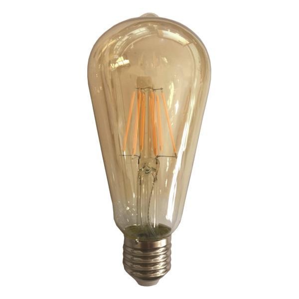 Eurolamp ΛΑΜΠΑ LED ST64 FILAMENT 10W E27 2500K 220-240V GOLD DIMMABLE