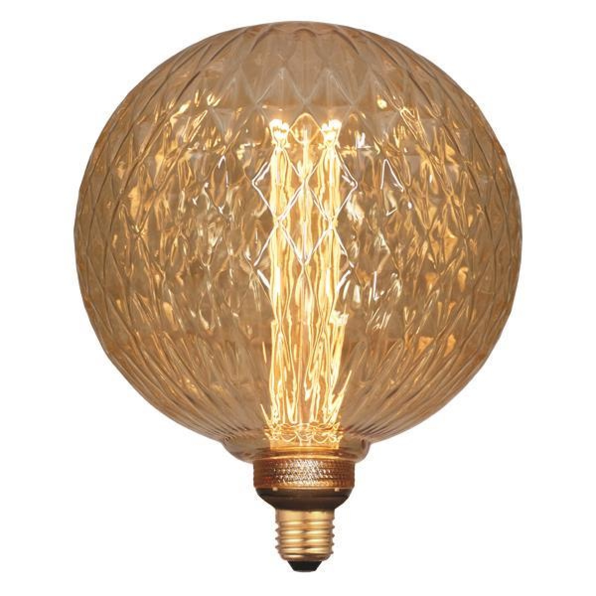 Eurolamp ΛΑΜΠΑ LED ΓΛΟΜΠΟΣ G200 3,5W Ε27 2000K 220-240V GOLD GLASS DIMMABLE