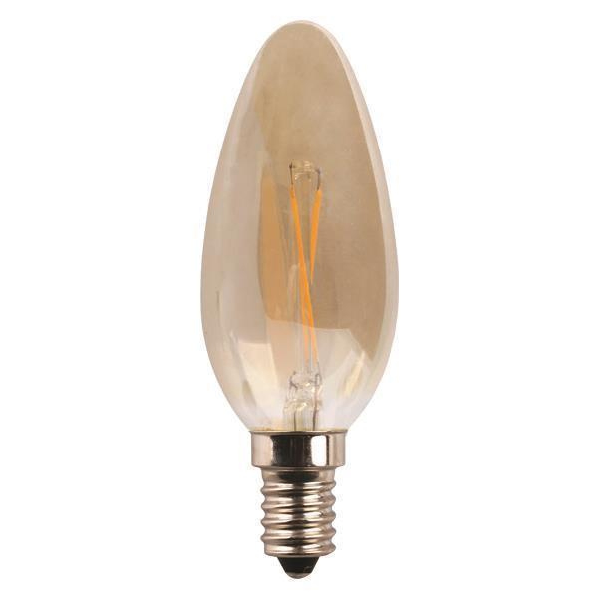 Eurolamp ΛΑΜΠΑ LED ΜΙΝΙΟΝ CROSSED FILAMENT 4.5W E14 2400K 220-240V GOLD DIMMABLE