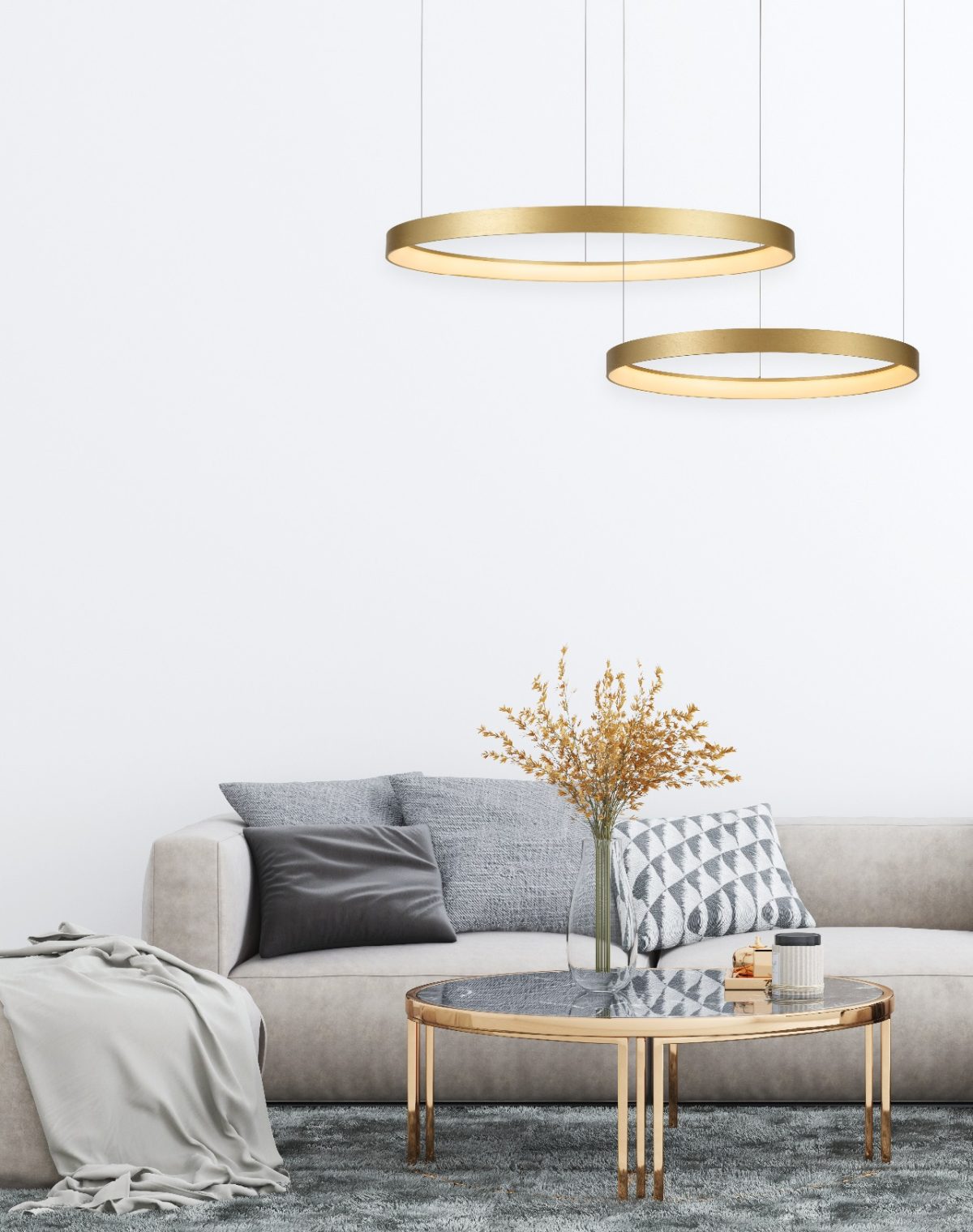 Home Lighting SE LED 100 AMAYA PENDANT GOLD MAT Δ5 - Image 6