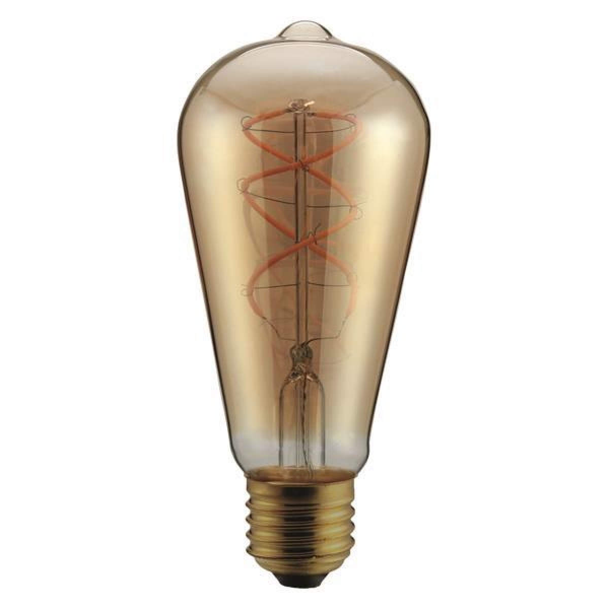 Eurolamp ΛΑΜΠΑ LED ST64 FILAMENT "DECOR" 5W E27 2000K 220-240V DIMMABLE  GOLD