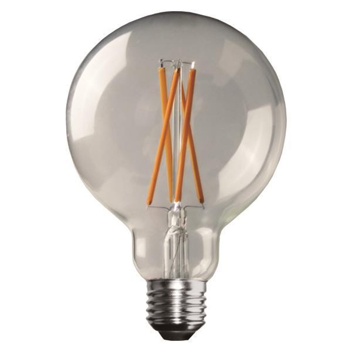 Eurolamp ΛΑΜΠΑ LED ΓΛΟΜΠΟΣ G95 CROSSED FILAMENT 11W Ε27 6500K 220-240V DIMMABLE CLEAR