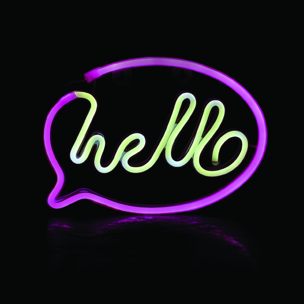 ACA HELLO, 220 NEON LED ΛΑΜΠΑΚΙΑ ΜΕ ΜΠΑΤΑΡΙΑ (3xΑΑ)/USB, ΡΟΖ/ΛΕΥΚΟ, IP20, 25.5*2*18.5