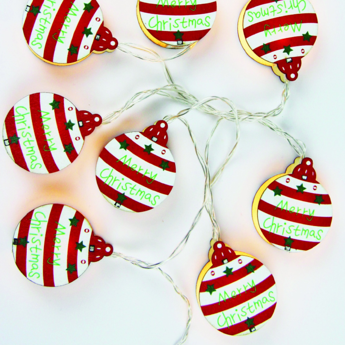 ACA WOODEN XMAS BALL  10 LED ΛΑΜΠ  ΣΕΙΡΑ  ΘΕΡΜΟ ΣΤΑΘΕΡΟ ΜΠΑΤ (2ΧΑΑ) 1,35m IP20 0,3m ΚΑΛ