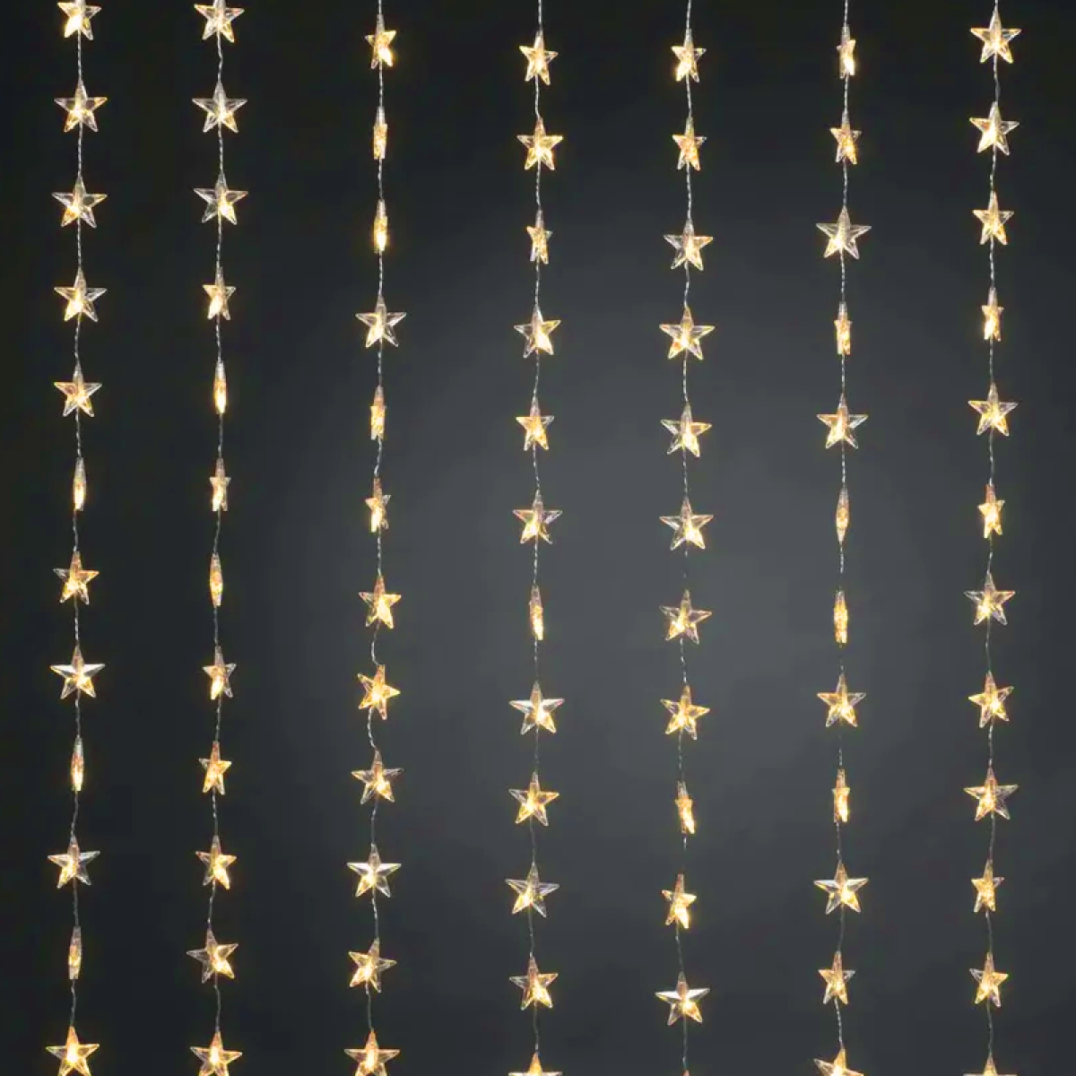 ACA 48LED ΛΑΜΠ ΚΟΥΡΤΙΝΑ ΑΣΤΕΡΙΑ 6,5cm ΘΕΡΜΟ ΛΕΥΚΟ ΑΝΤΑΠΤ & 8 ΠΡΟΓΡ IP44 120cm 5M ΠΡΑΣ ΚΑΛΩΔ