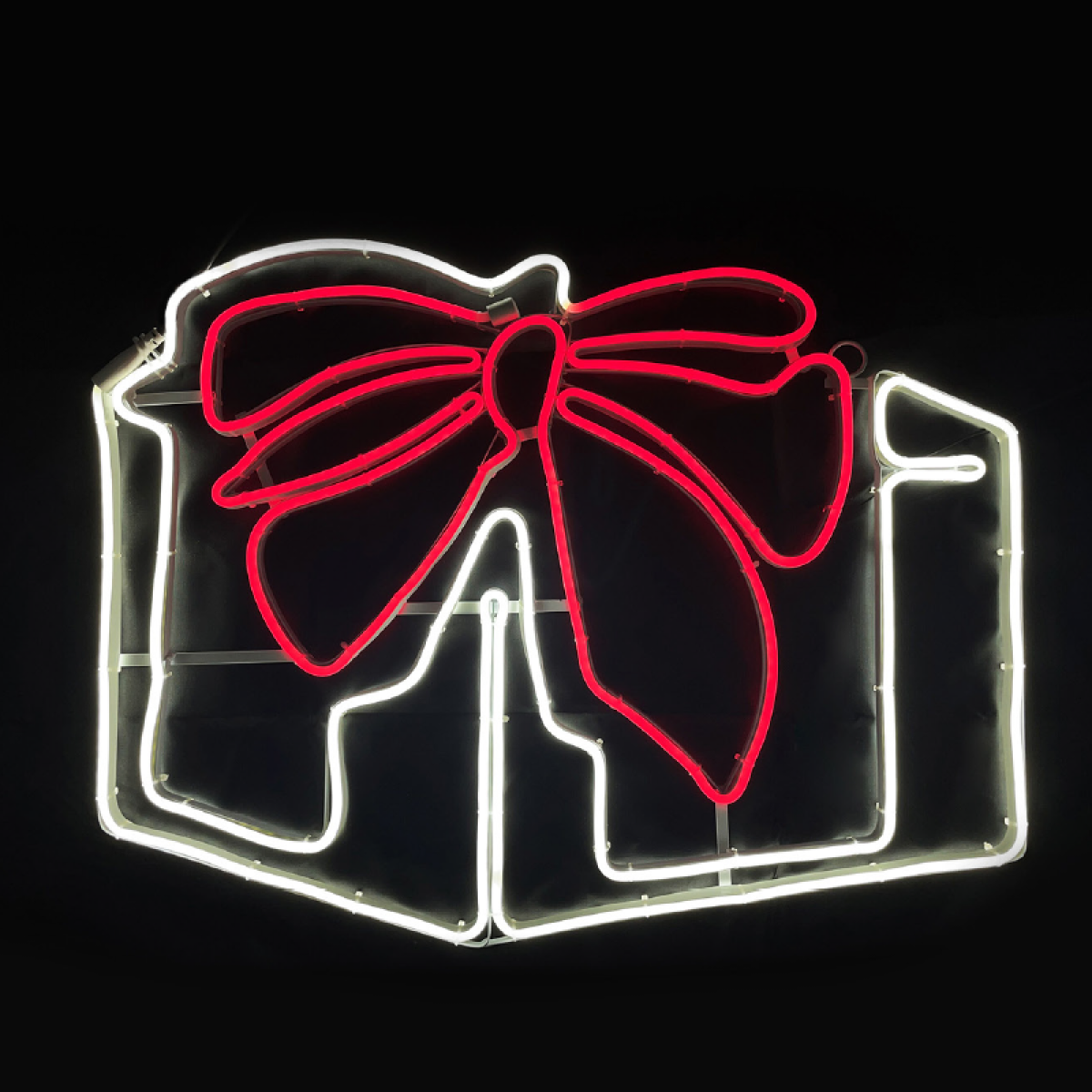 ACA GIFT BOX 700DOUBLE NEON LED ΜΟΤΙΦ 8,5m ΛΕΥΚΟ & ΚΟΚΚΙΝΟ ΣΤΑΘΕΡΟ  IP65 133*30cm 1.5m ΚΑΛ.