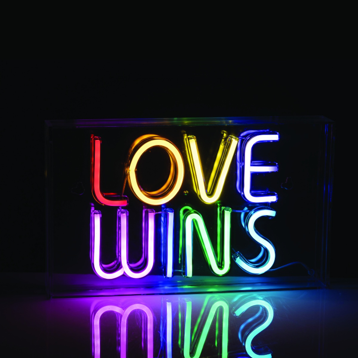 ACA LOVE WINS 120 NEON LED ΛΑΜΠ USB ΚΑΛ 2m ΠΟΛΥΧΡΩΜΑ IP20 31*4,6*19cm 2m ΚΑΛ