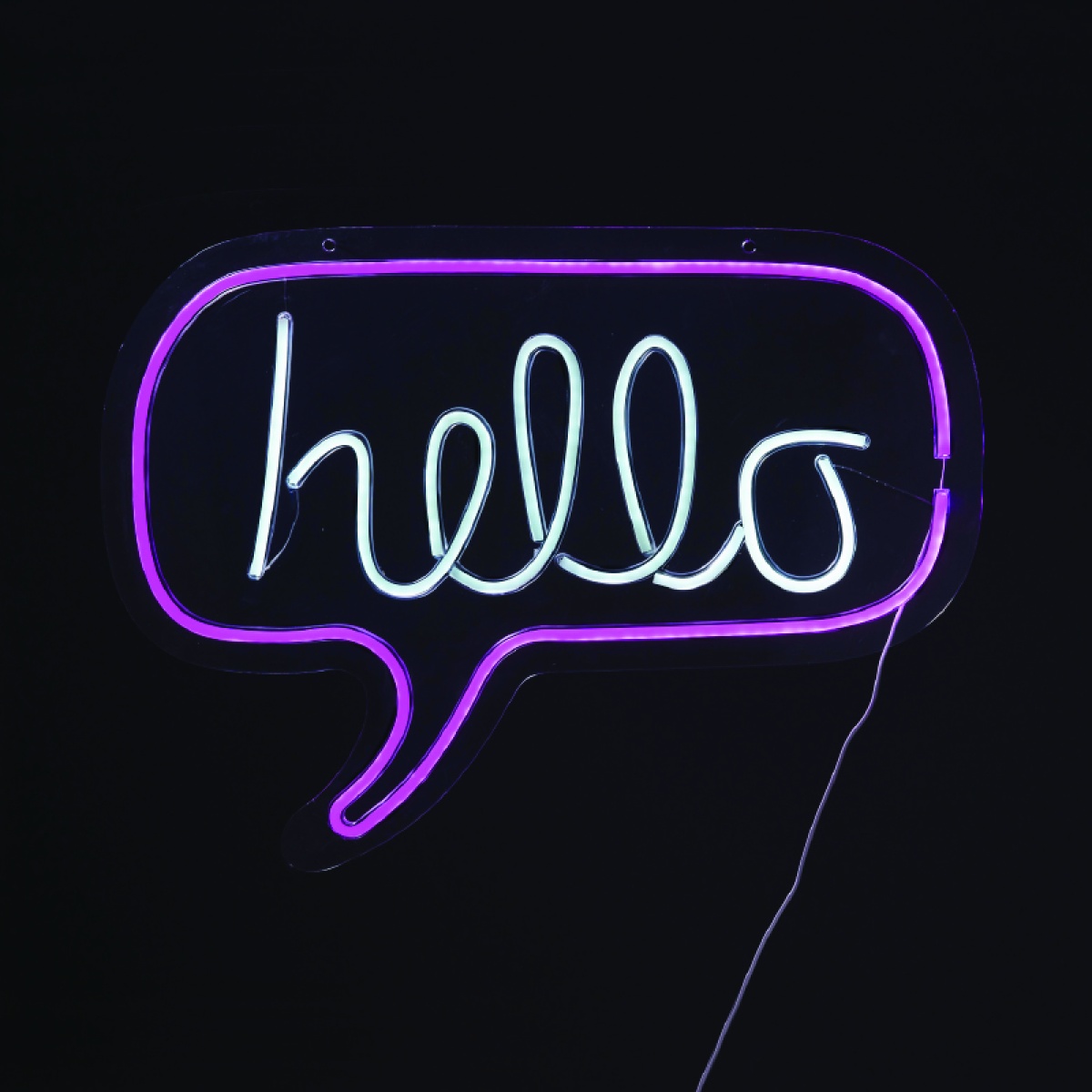 ACA HELLO 350 NEON LED ΛΑΜΠ USB ΚΑΛ 2m ΡΟΖ IP20 62*2*46cm