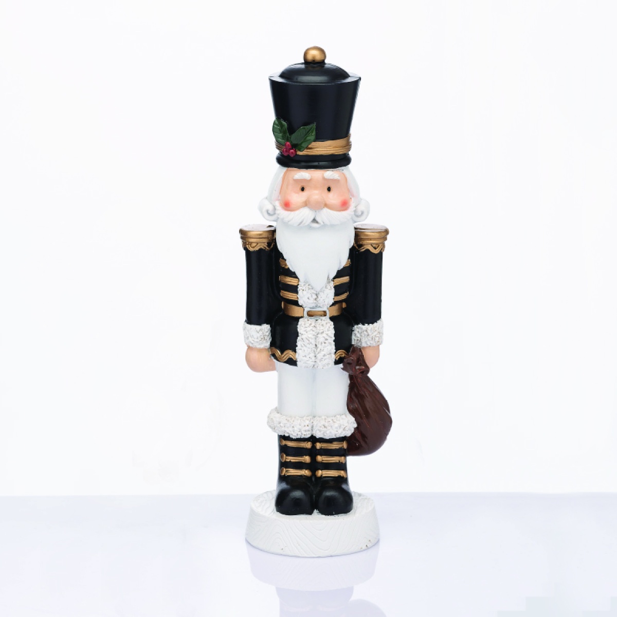 ACA ΚΑΡΥΟΘΡΑΥΣΤΗΣ RESIN ΣΤΡΑΤΙΩΤΗΣ ΜΕ ΓΚΙ ΜΑΥΡΟ 23cm