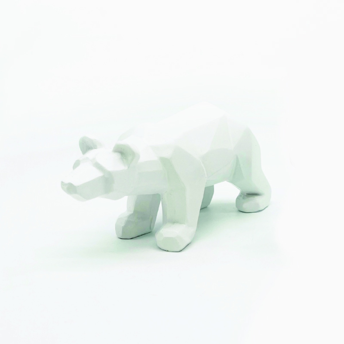 ACA ΔΙΑΚΟΣΜΗΤΙΚΗ RESIN ΑΡΚΟΥΔΑ ΛΕΥΚΟ 17x6.5x10cm