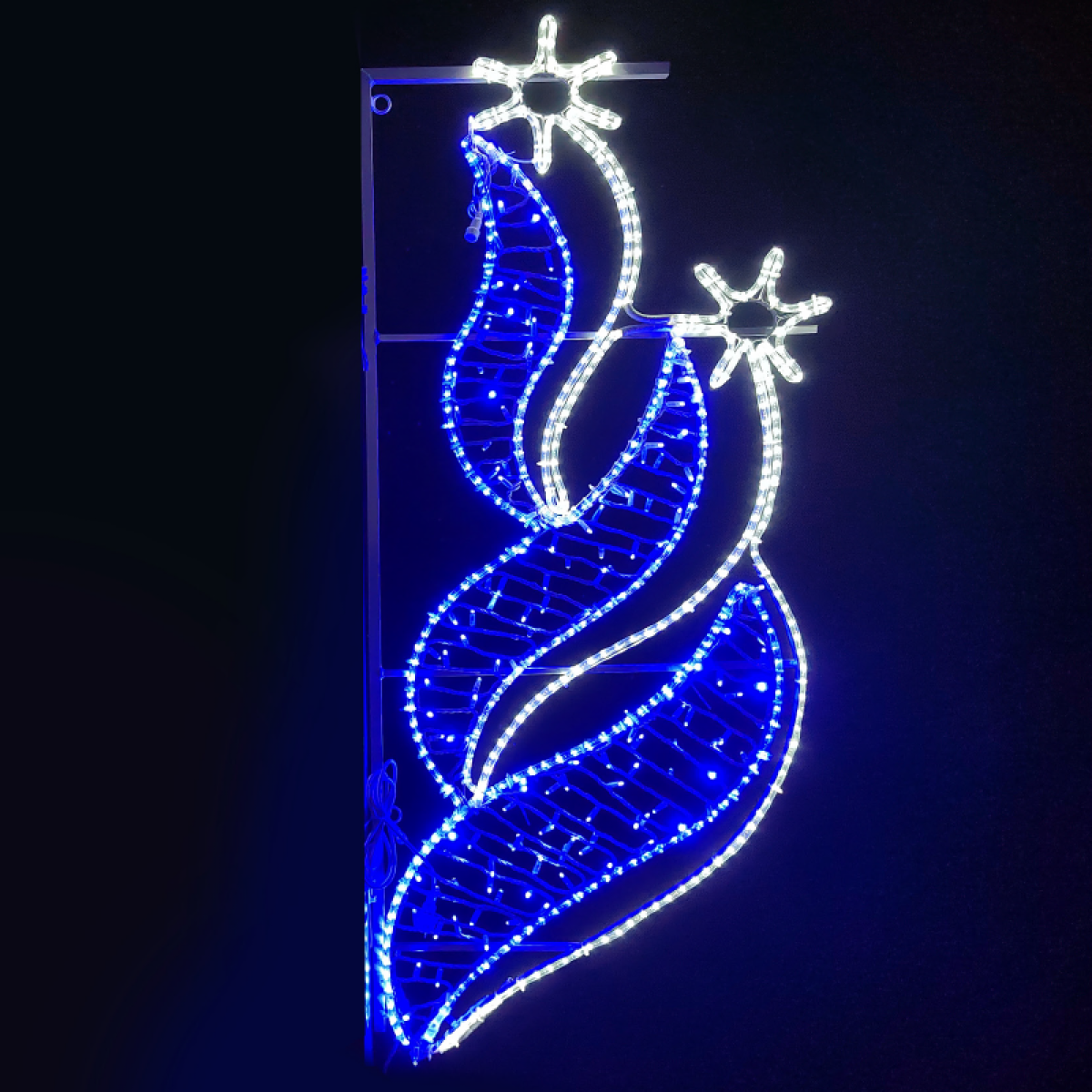 ACA 2 BETHLEHEM STARS ΑΡΙΣΤΕΡΟ 628LED-15m ΜΟΝΟΚ ΦΩΤ 9,6m ΛΑΜΠ ΣΕΙΡ ΜΠΛΕ&ΨΥΧΡ ΣΤΑΘ IP65 180x80cm 1,5m ΚΑΛ