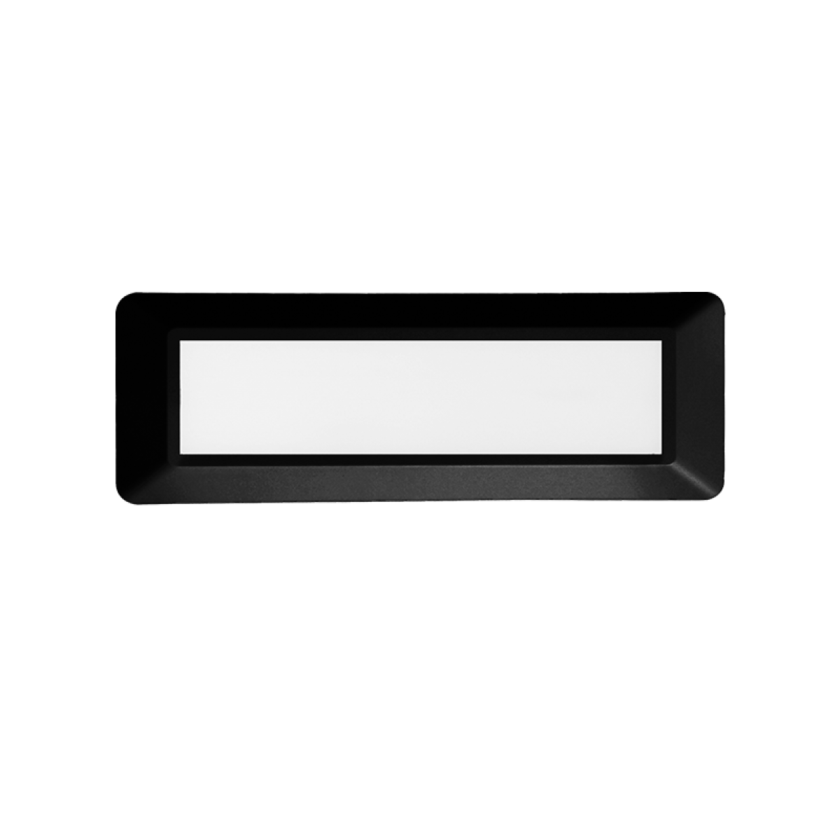 ACA LED WALL RECTANGLE LUMINAIRE BLACK 230V AC IP65 4W 3000K 290LM RA80