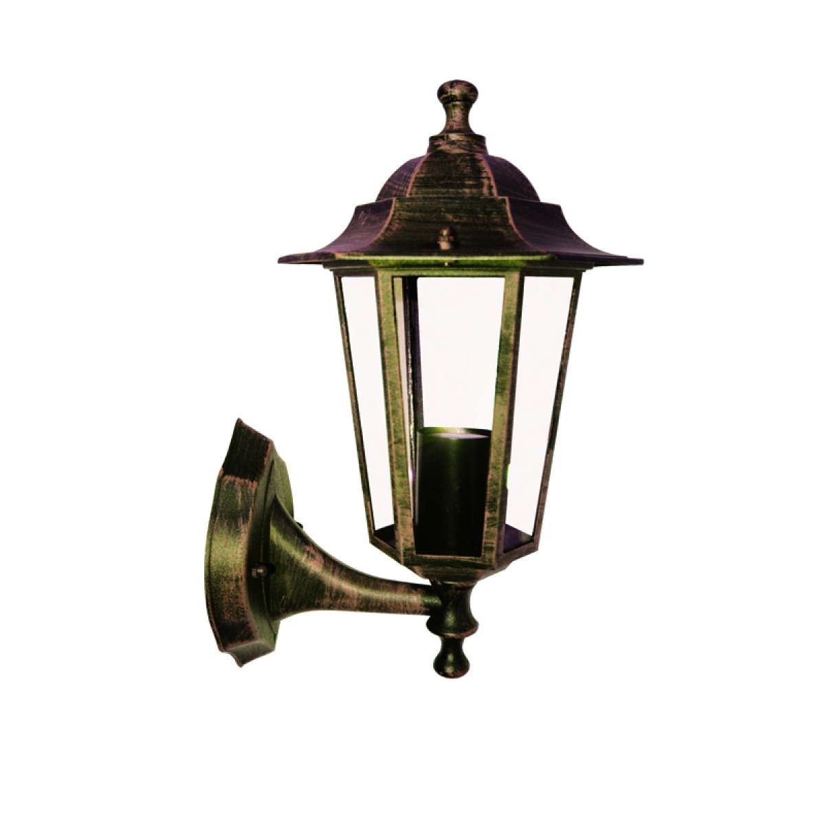 ACA LANTERN HEXAGON RUST E27 UP