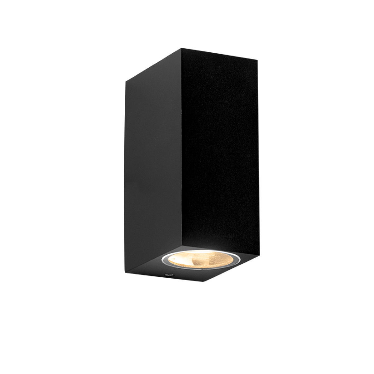 ACA GU10 WALL LUMINAIRE PLASTIC 230V AC BLACK IP65 MAX.2X3W LED