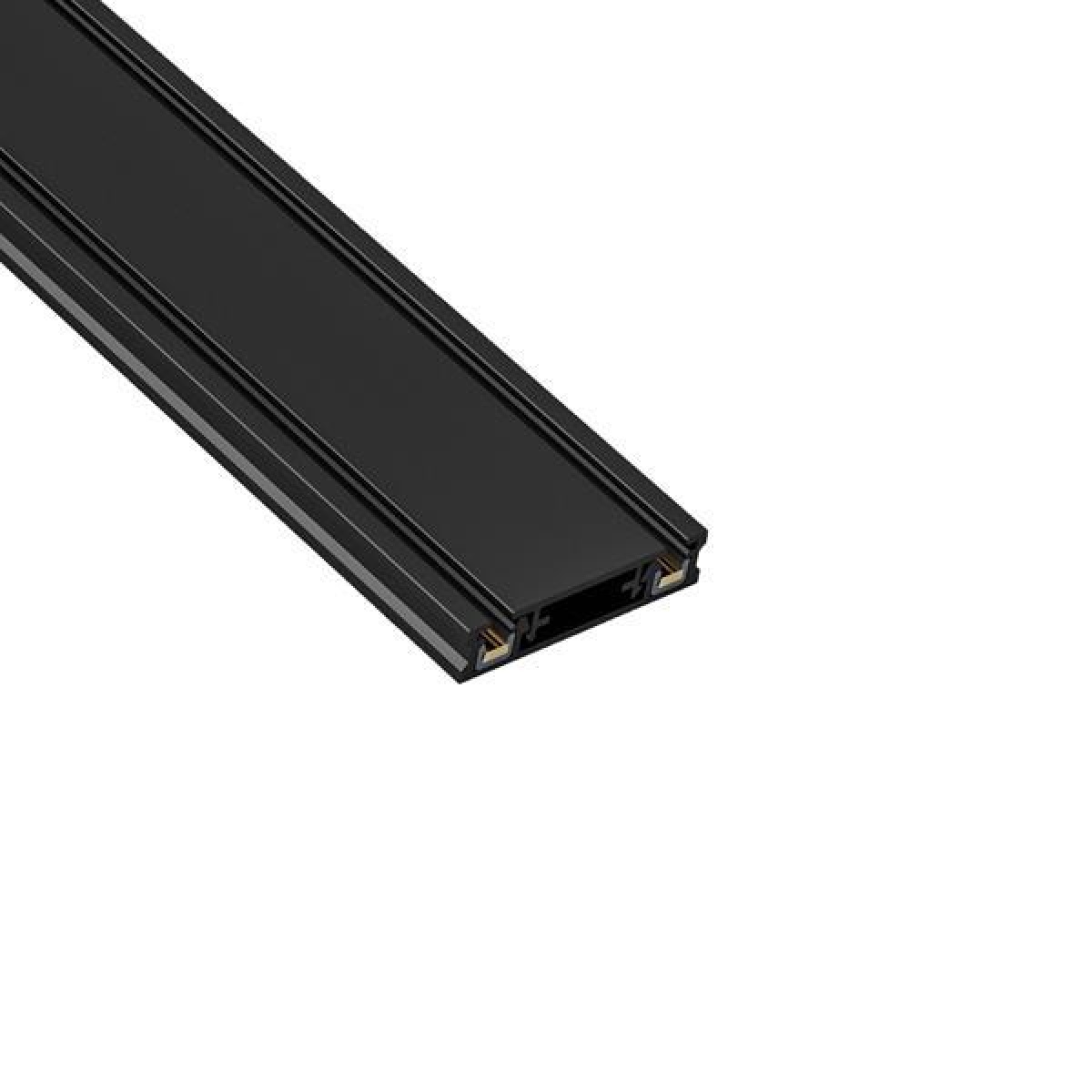 Eurolamp ΜΑΓΝΗΤΙΚΗ ΡΑΓΑ ULTRA SLIM 2m ΜΑΥΡΗ