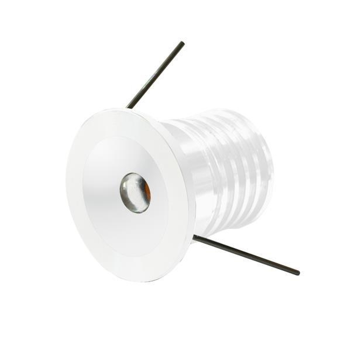 Eurolamp ΦΩΤΙΣΤΙΚΟ ΧΩΝΕΥΤΟ LED Φ30 1W 12V IP22 3000Κ ΛΕΥΚΟ PLUS