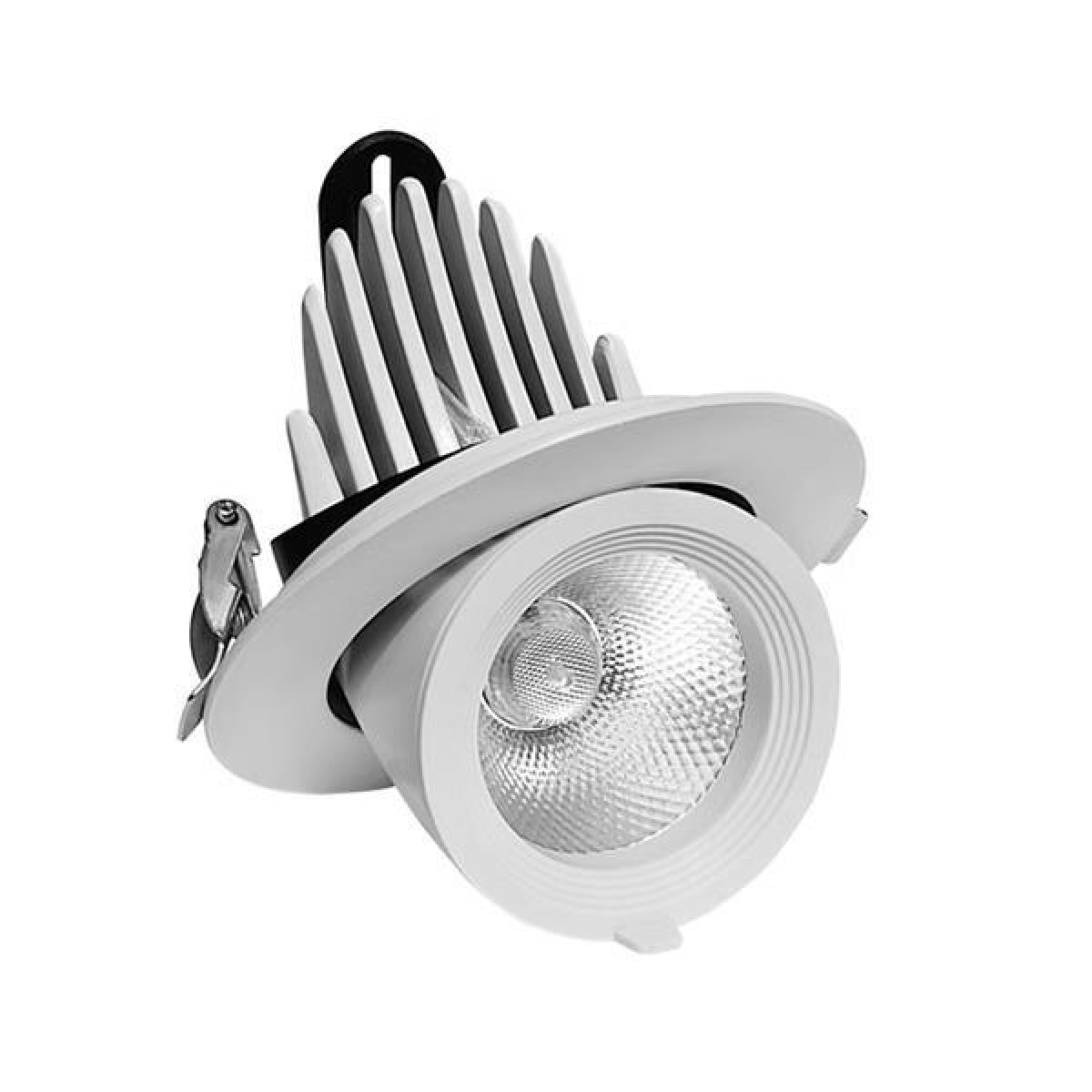 Eurolamp ΣΠΟΤ ΧΩΝΕΥΤΟ ΚΙΝΗΤΗ ΒΑΣΗ 20W Φ110 3CCT ΛΕΥΚΟ