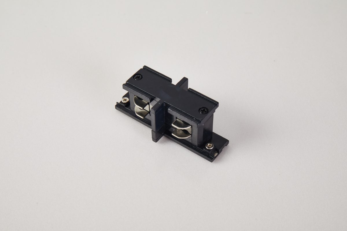 Home Lighting TRIO-SC-BL-3PH TRIO STRAIGHT CONNECTOR BLACK 3PHASE 3x3x8cm