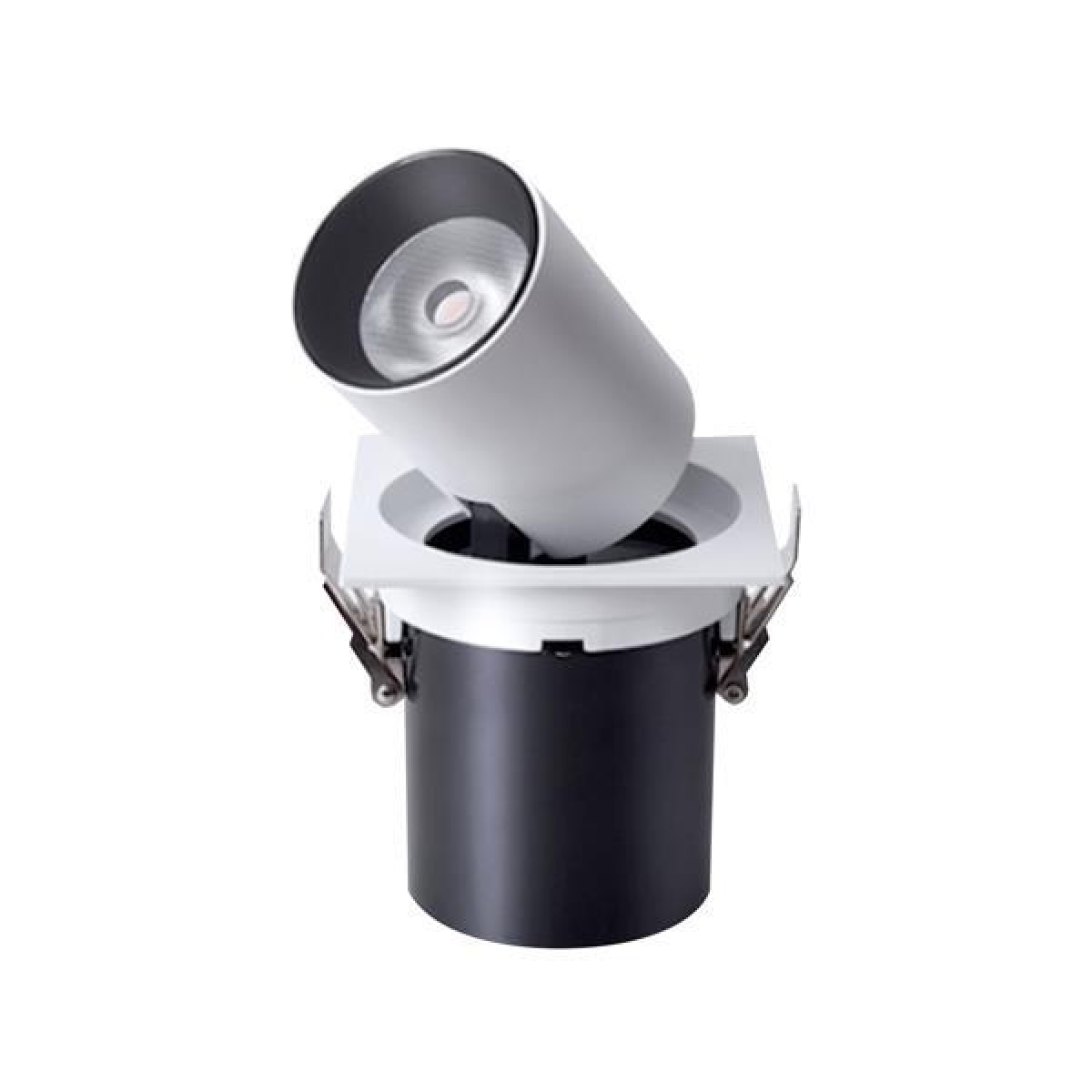 Eurolamp ΣΠΟΤ ΧΩΝΕΥΤΟ ΚΙΝΗΤΗ ΒΑΣΗ 12W Φ110 3000Κ ΛΕΥΚΟ