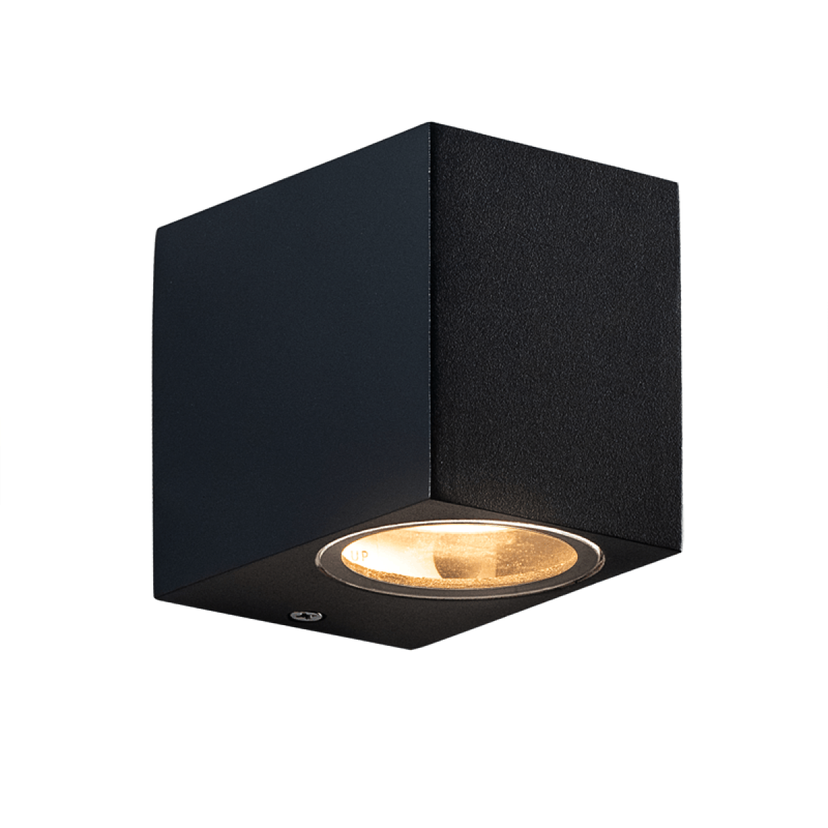 ACA GU10 WALL LUMINAIRE 230V AC SAND BLACK IP65 MAX.35W