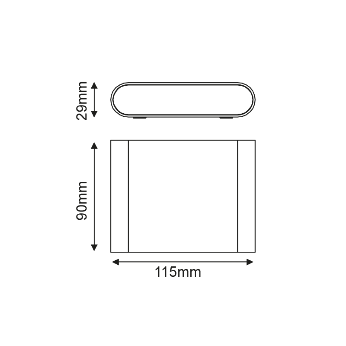 ACA LED SMD WALL LUMINAIRE 7W 310LM 60° 230V AC 3.000K RUSTY CRI80 IP54 30.000HRS - Image 2
