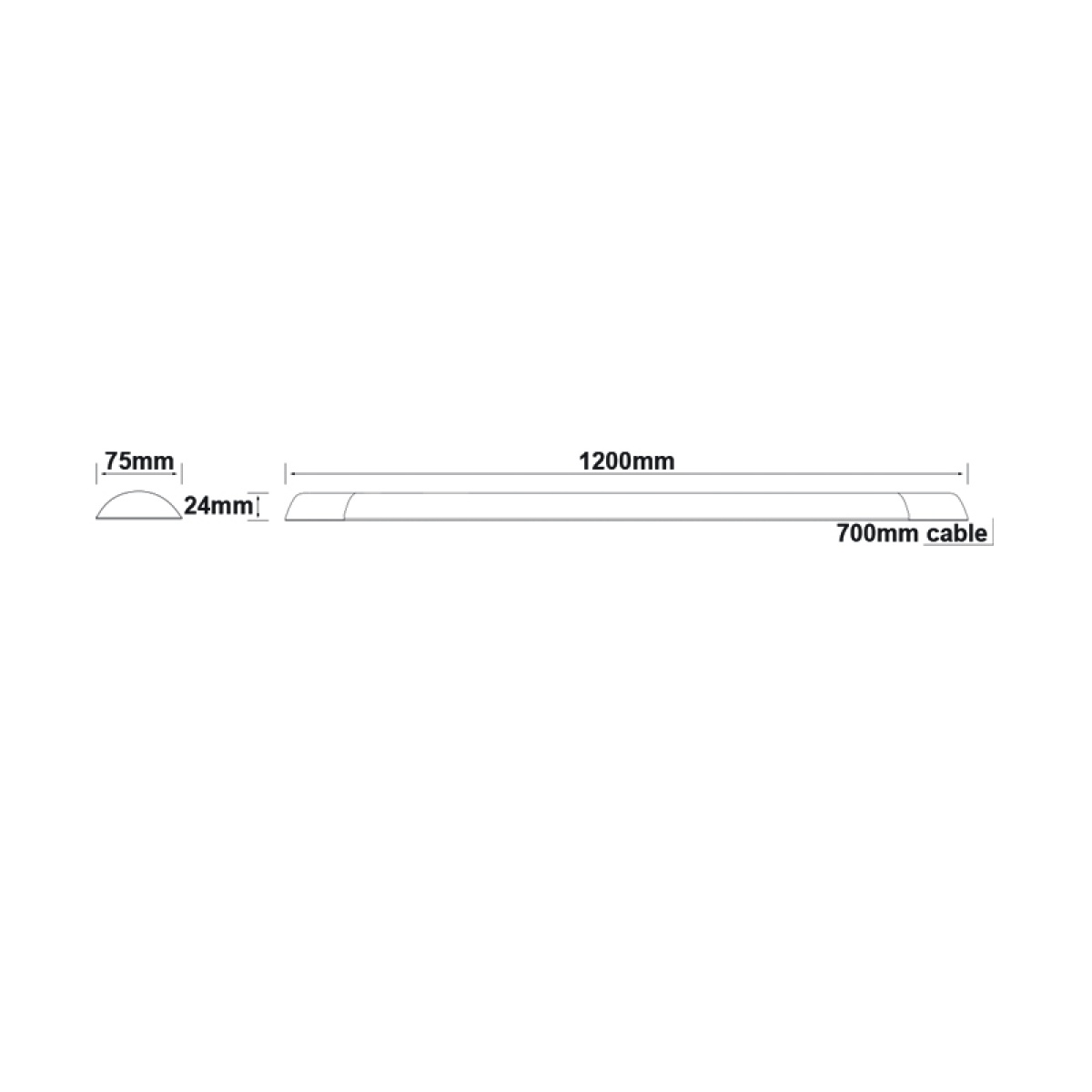 ACA LED LINEAR LUMINAIRE 37W 3500LM 4000K 120° 230V AC IP40 Ra>80 30.000HRS - Image 2