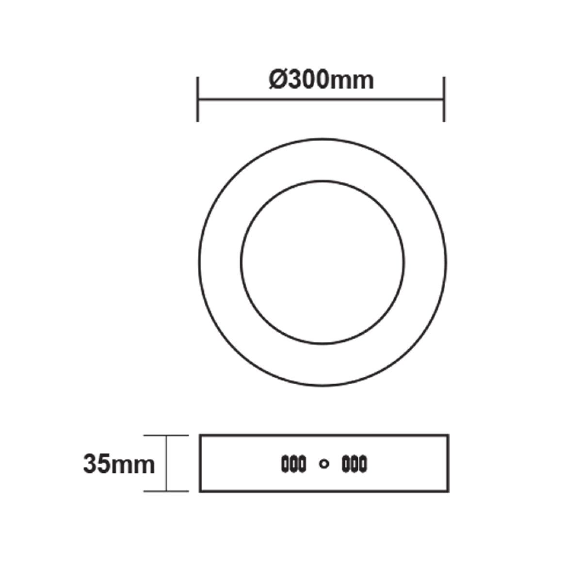 ACA ΛΕΥΚΟ ΣΤΡΟΓΓΥΛΟ LED ΠΑΝΕΛ ΟΡΟΦΗΣ 6W 4000K 470Lm Φ117mm 230V AC Ra80 - Image 2