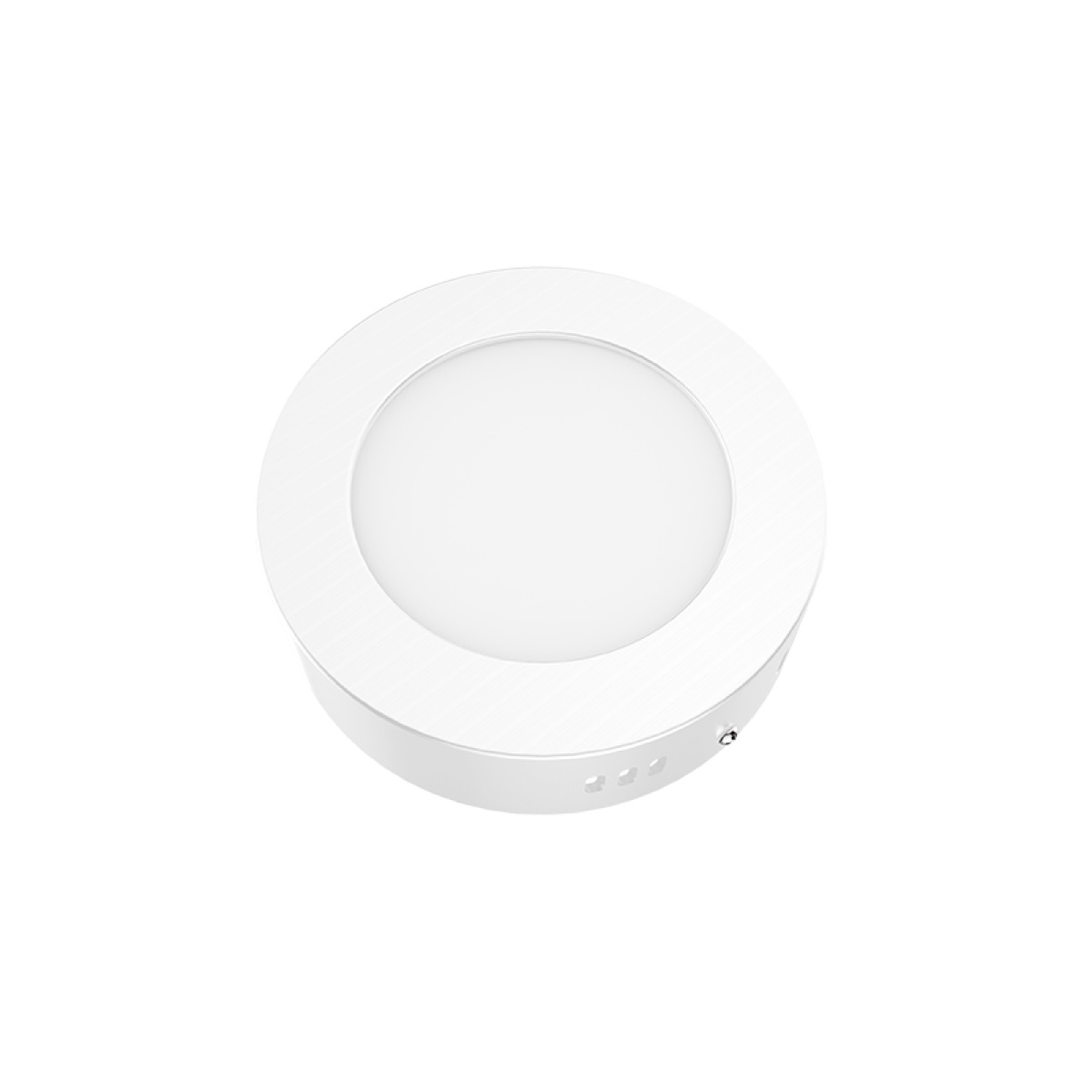 ACA ΛΕΥΚΟ ΣΤΡΟΓΓΥΛΟ LED ΠΑΝΕΛ ΟΡΟΦΗΣ 6W 3000K 450Lm Φ117mm 230V AC Ra80