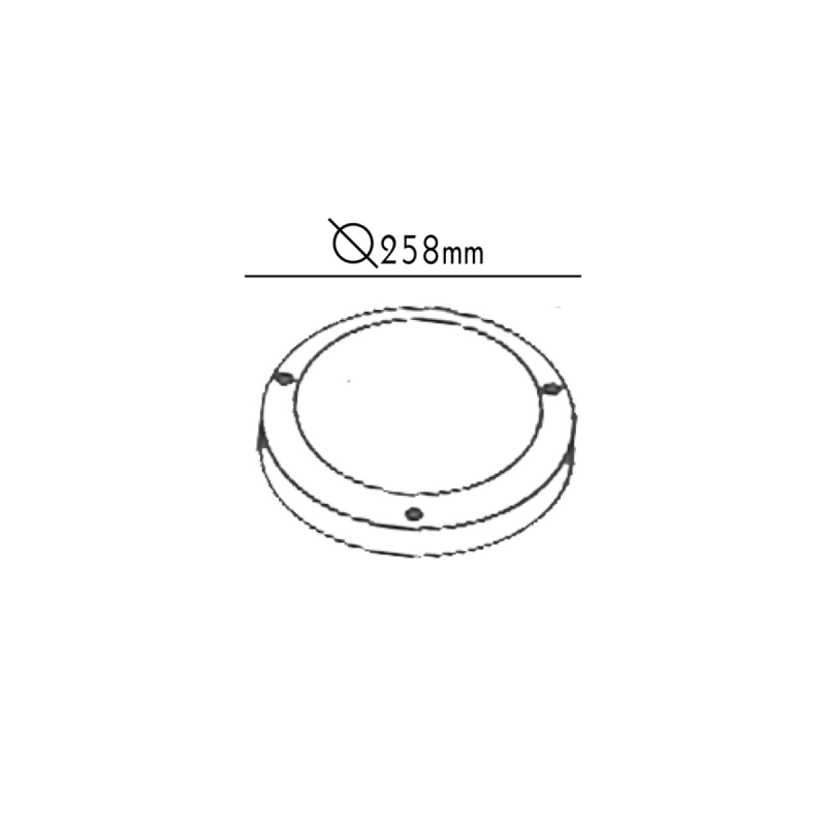 ACA ΠΛΑΦΟΝΙΕΡΑ Νο8155 IP45 ΓΚΡΙ - Image 2