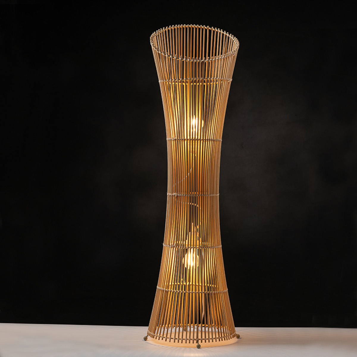 ACA ΕΠΙΔΑΠΕΔΙΟ Φ/Σ 2ΧΕ27 ΜΠΑΜΠΟΥ D29.5XH1180CM ΣΥΜΗ
