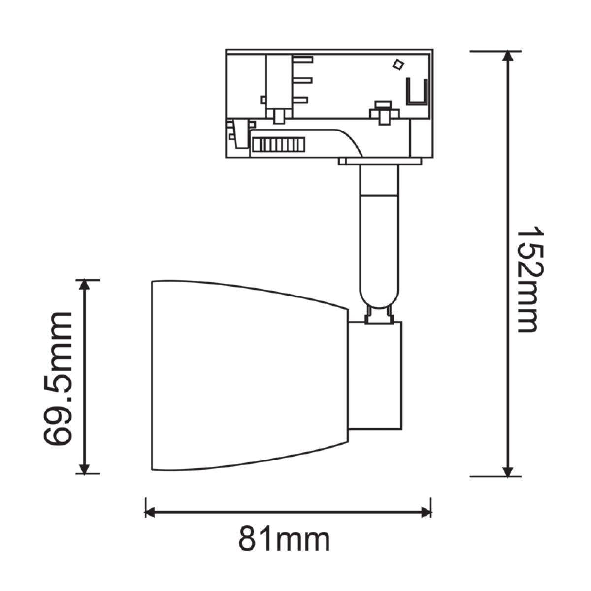 ACA Αντιγραφή της TRACK SPOT GU10 4C BLACK No40 - Image 2