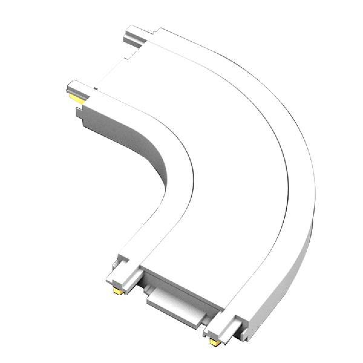 Eurolamp ΣΥΝΔΕΣΜΟΣ ΜΑΓΝΗΤΙΚΗΣ ΡΑΓΑΣ ULTRA SLIM ΣΕ ΚΑΜΠΥΛΗ ΛΕΥΚΟΣ