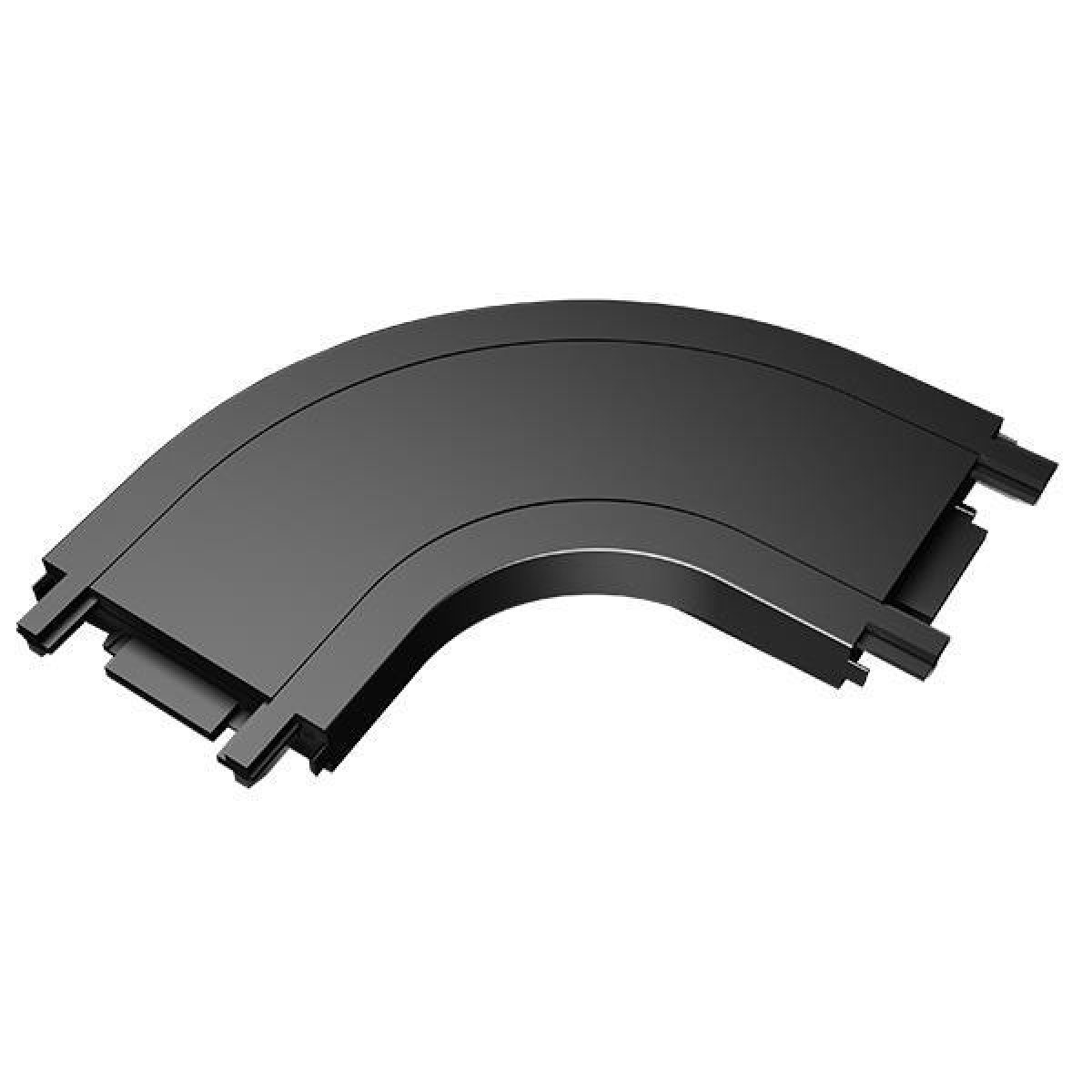 Eurolamp ΣΥΝΔΕΣΜΟΣ ΜΑΓΝΗΤΙΚΗΣ ΡΑΓΑΣ ULTRA SLIM ΣΕ ΚΑΜΠΥΛΗ ΜΑΥΡΟΣ