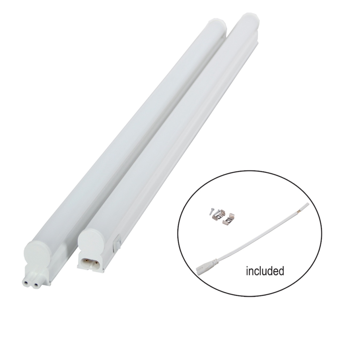 GK Φωτιστικό Τ5 Led 5W 3000K 30cm με καλώδιο 18cm