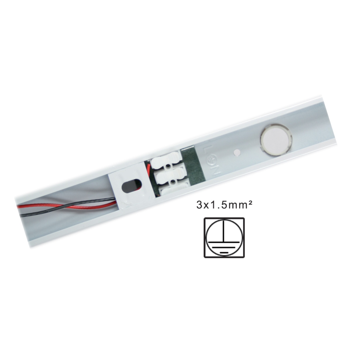 GK Σκαφάκι ενός άκρου 1x150cm με κλέμμα 3Χ1.5mm2 - Image 3
