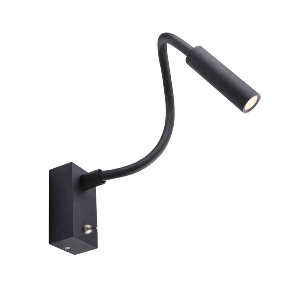 GK Επίτοιχο φωτιστικό Snake 1x3W 220V Μαύρο@