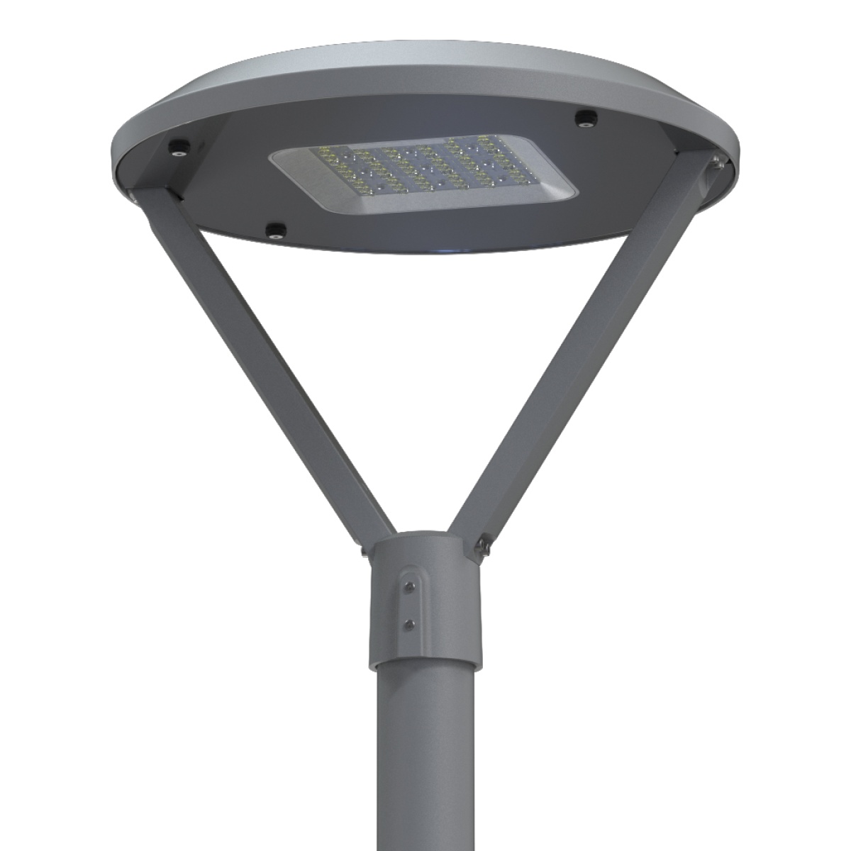 GK Φωτιστικό Κορυφής Ιστού EVO BAND 60W 4000K IP65 Ανθρακί RAL7016 ≥10KV ST316 Βίδες 100-240VAC