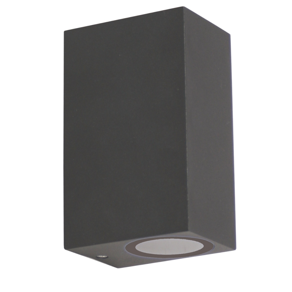 GK Επίτοιχο Φωτιστικό Hop 2xGU10 IP44 Ανθρακί max40W h15w6.4d9.2cm