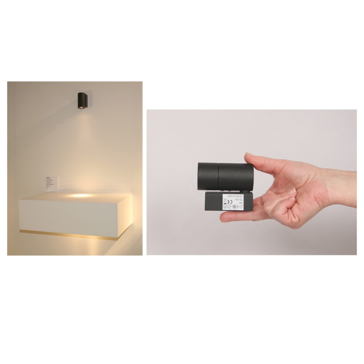 GK Φωτιστικό Mini Led Ανθρακί 3W 3000K 10° IP44 d3.9 h8cm - Image 3
