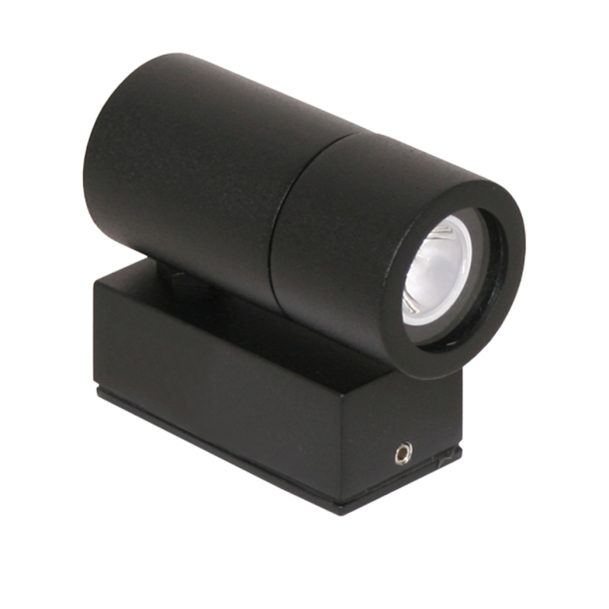 GK Φωτιστικό Mini Led Μαύρο 3W 3000K 10° IP44 d3.9 h8cm