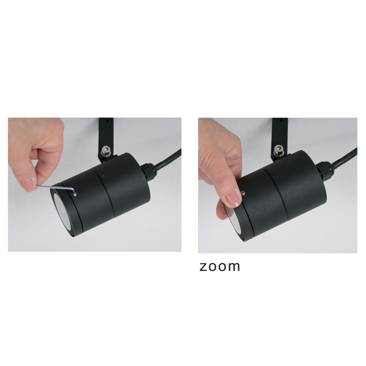 GK Κινητός προβολέας Fabric-3 Led 9W 15-60° 3000Κ Μάυρο IP65 20cm 3x0.75mm2 - Image 3